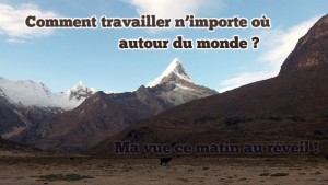 Ma vue au réveil devant l'Artesonraju, pleindetrucs.fr
